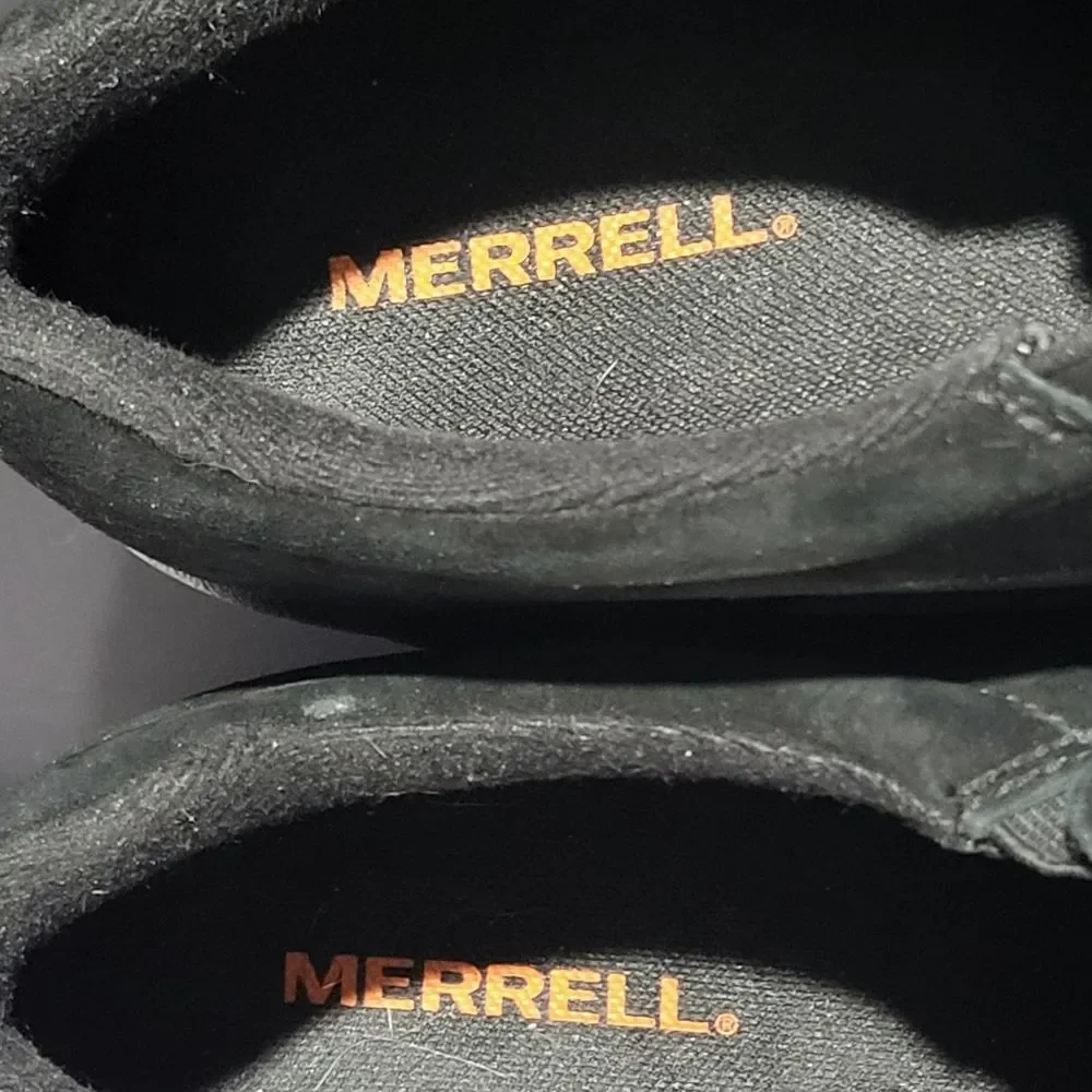 Merrell Men's Black Suede Leather Dual Density Hiking Casual Shoes